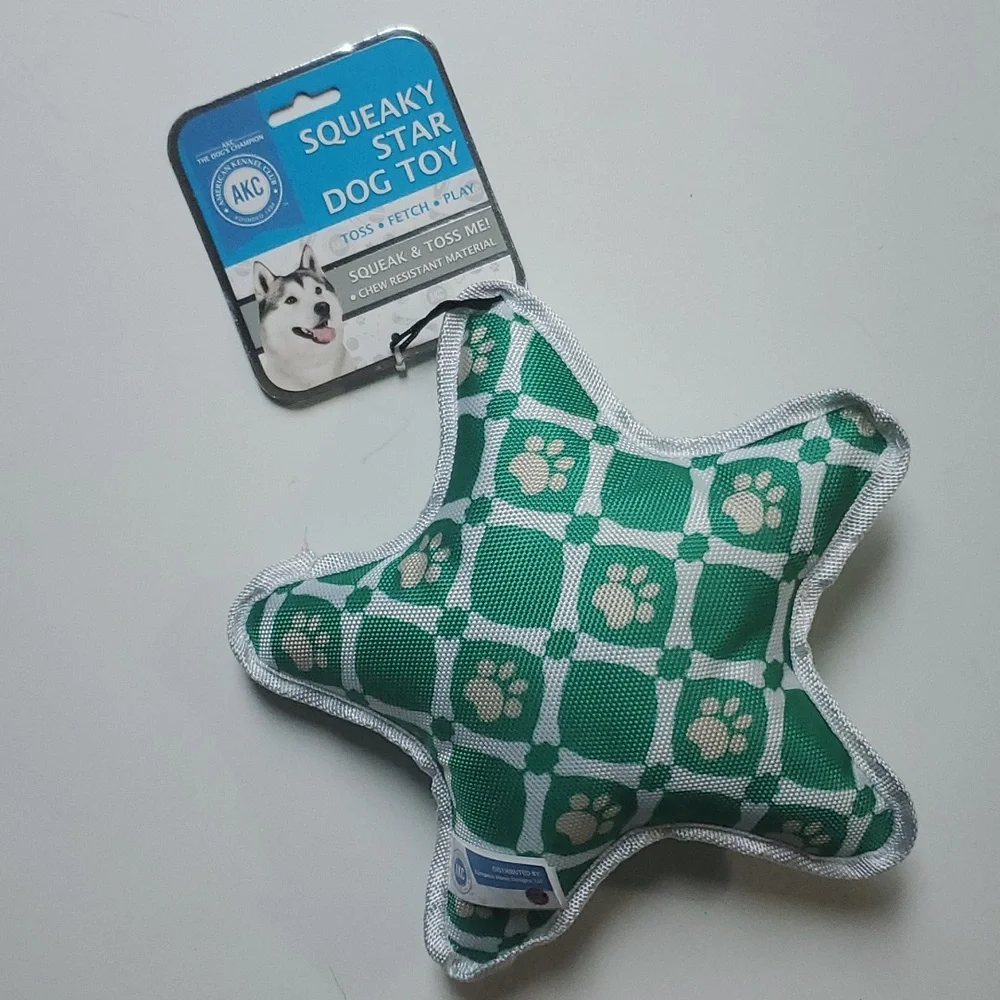 American Kennel Club Squeaky Star Dog Toy